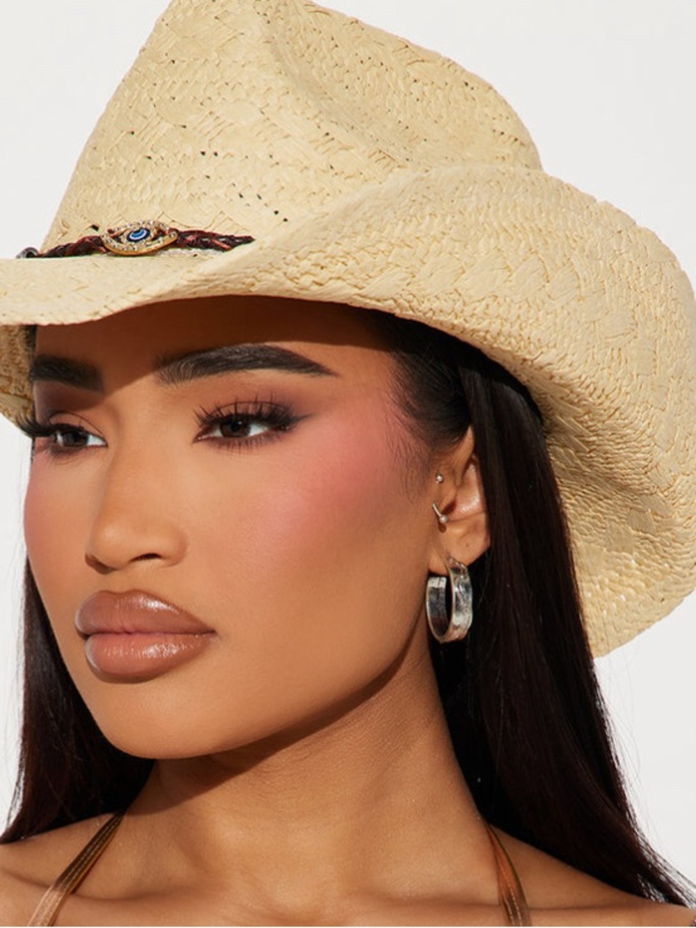 Straw Cowboy Hat - Natural